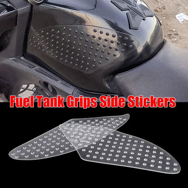2pcs Motorcycle Gas Knee Non-slip Protection Pad Decal Fuel Tank Side Decoration Stickers Auto Accessories for Kawasaki / Honda