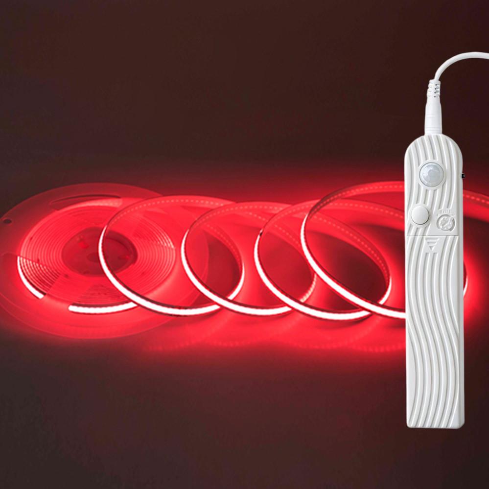 Smart COB LED Strip Light With Motion Sensor Adjustable Night Light For Bedroom Bed Headboard DIY Decor Lighting