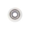 1Pc 608 Zz 8*30*8.5Mm Pom Nylon Round Type Roller Wheel Pom Wrapped 608Zz Bearing Pulley Plastic Wheel