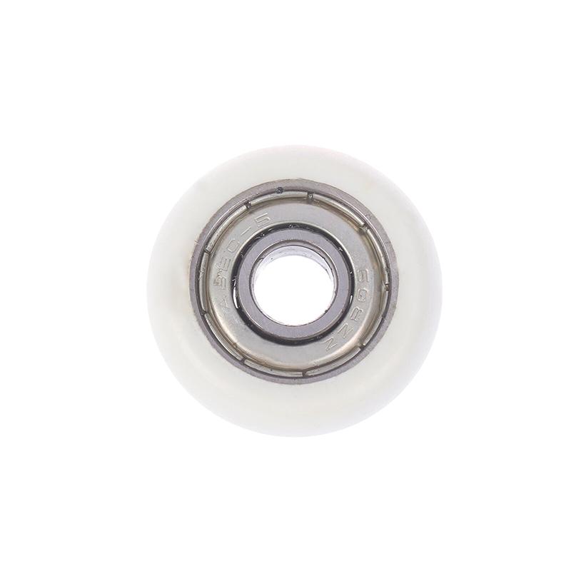 1Pc 608 Zz 8*30*8.5Mm Pom Nylon Round Type Roller Wheel Pom Wrapped 608Zz Bearing Pulley Plastic Wheel