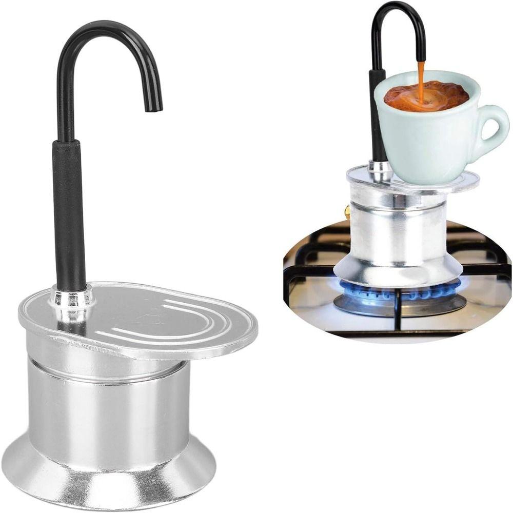 Aluminum Zinc Zinc Alloy 1 Cup Coffee Pot Space Saving Italian Coffee Machine Home Parties Travel