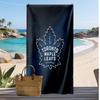 Пляжное полотенце с принтом Toronto Maple Leafs Мягкое Портативное Быстросохнущее?Сухое полотенце для бассейна, летнего отпуска, активного отдыха на природе