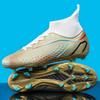 New High Top Soccer Boots Long Crushed Spikes Amazon Men's and Women's Soccer Boots Grass Student Training Shoes