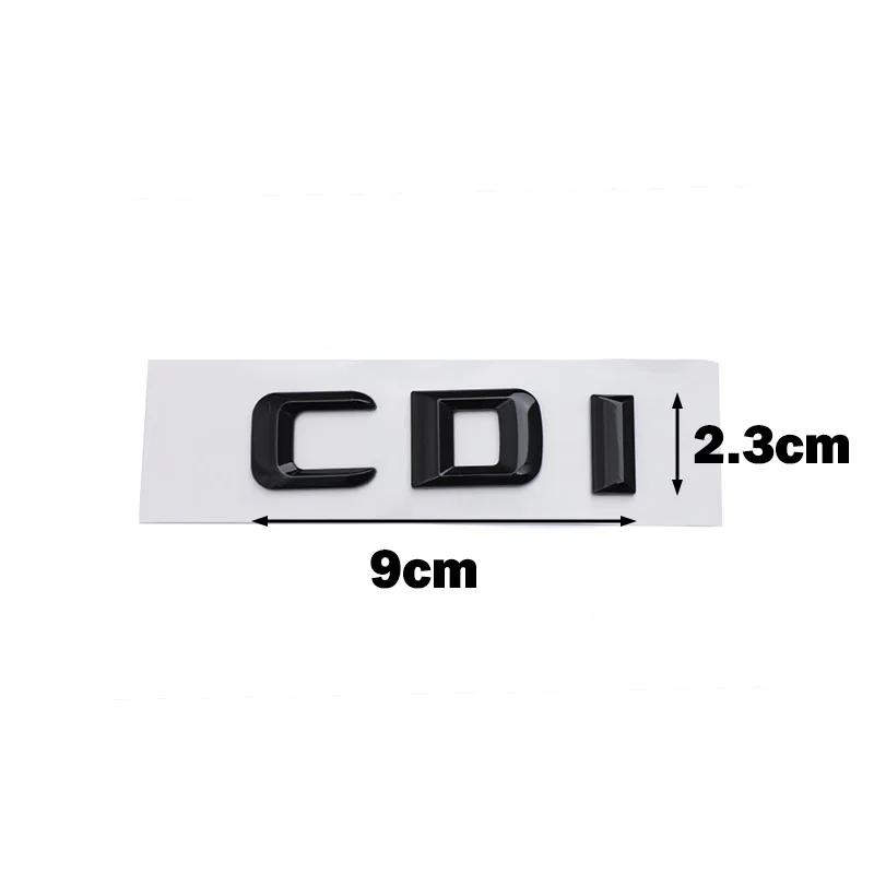 3D ABS Black Chrome Letters For Car Trunk Mercedes Benz A B C E GLK CLS ML 320 220 250 280 CDI Logo Emblem Sticker Accessories