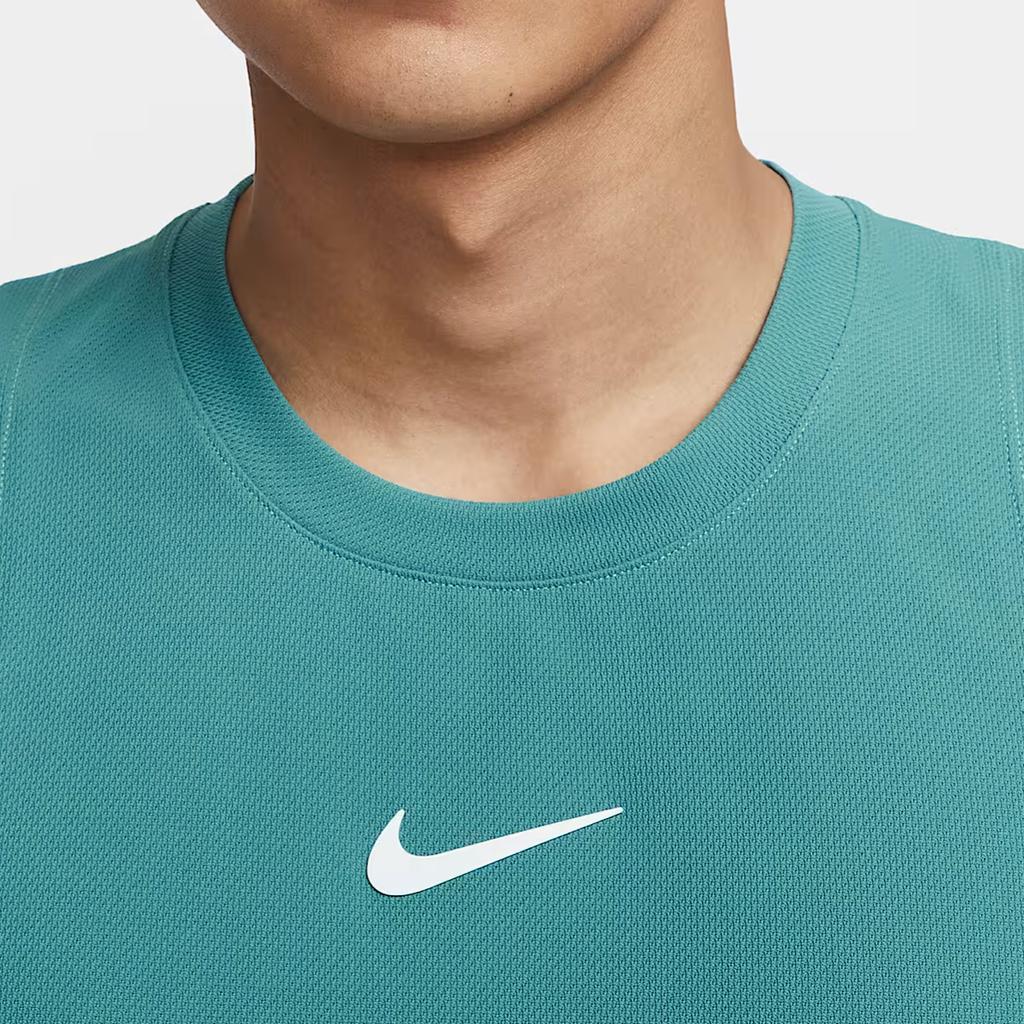 Nike Court Slam Dri-Fit Модный Универсальный Удобный Простой Однотонный Топ-майка Мужской Топы Зеленый HQ6407-379