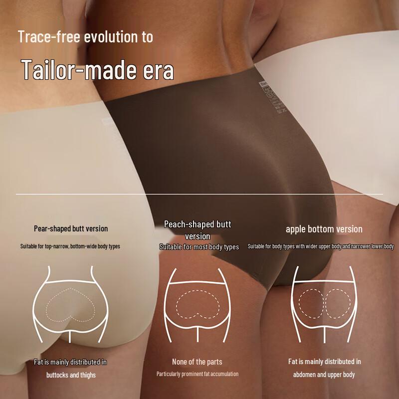 Женские бесшовные трусы-слипы средней посадки Bananain 508A (3-Pack)