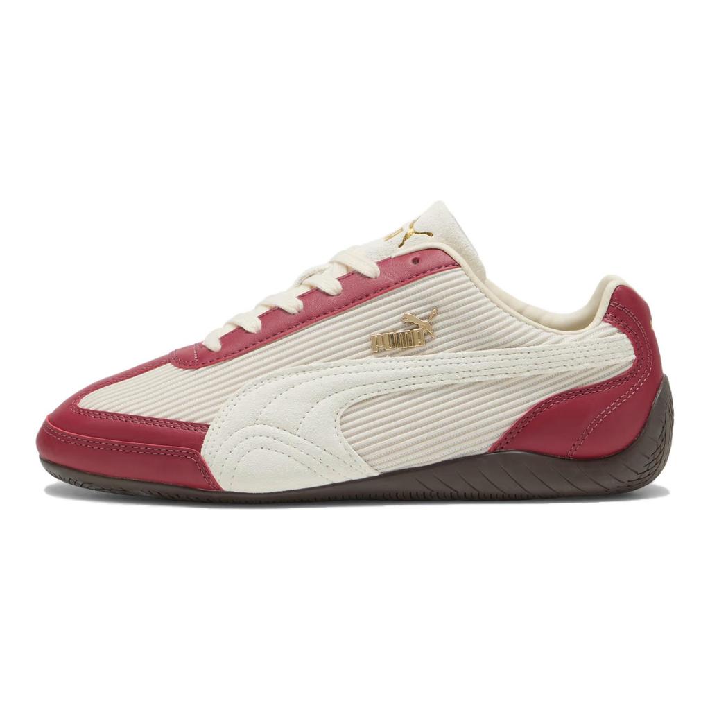 Puma Speedcat Textile - Темно-малиновые унисекс кроссовки красный белый 403660-02
