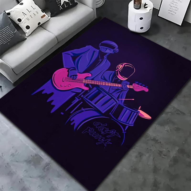 Daft Punk Carpet Rug for Living Room Bedroom Home Sofa Decoration,Kids play Nonslip Floor Mat
