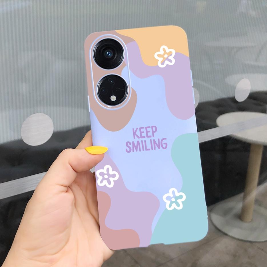For Oppo Reno 8T 4G Case CPH2481 Luxury Art Printed Cover Silicone Soft TPU Phonw Case For Oppo Reno8 T 5G Reno 8T Reno8T Bumper