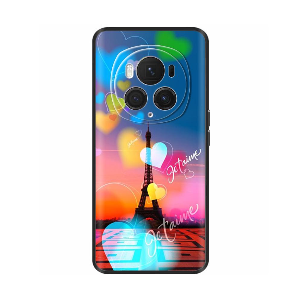 Чехол-задняя крышка для Honor Magic6 Pro 5G Для Honor Magic6 5G Мягкий черный силиконовый Модный чехол для телефона Для Magic 6 Pro Coque Fundas
