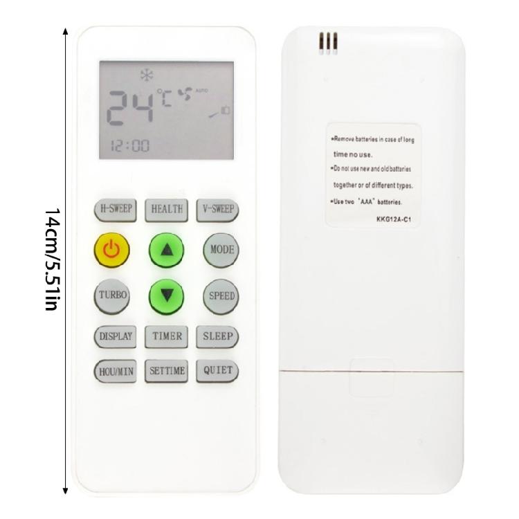 KKG12A-C1 Air Conditioner Remote Repair for Changhong ONAX Replacement Sensitive Air Conditioner Remote Controller