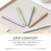 Noteory Quick-Dry Gel Pen - Black & Macaron Colors, Smooth Writing Stationery