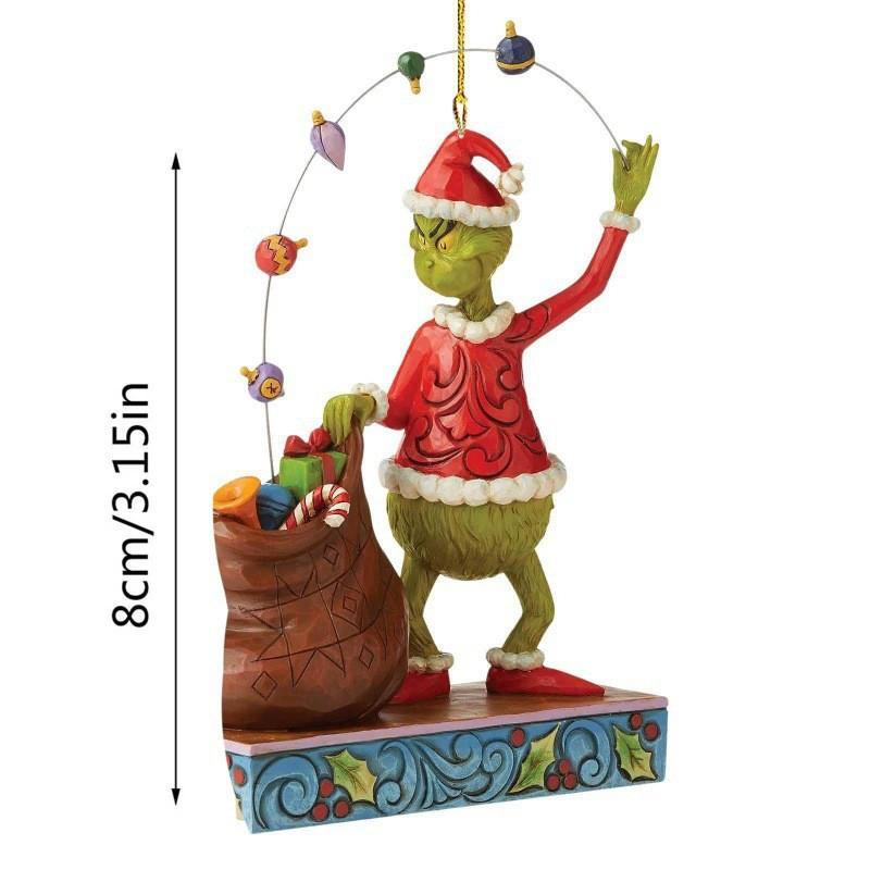 How The Grinch Stole Christmas Car Ornament With Acrylic Material For Holiday Decor