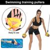 Swimming Training Belt Resistance Band Swimming Arm Training Pull Rope with Hand Paddles Arm Strength Trainer Easy Use