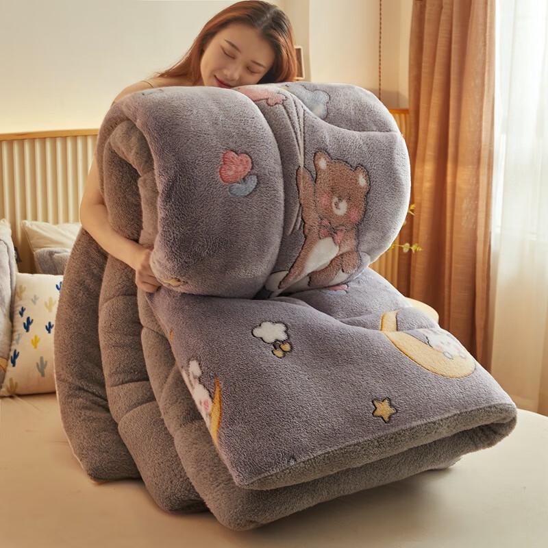 Yuanzhiwei Double-Sided Milk Velvet Warm Quilt