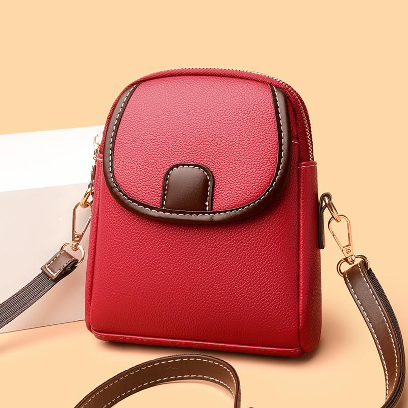 Мини квадратные сумки Сумка Универсальная сумка через плечо Повседневная модная кожаная сумка Сумка для мобильного телефона для женщин