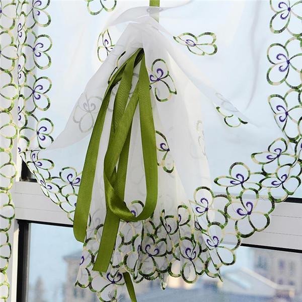 1 шт., подъемная занавеска в Риме, экран с вышивкой, честность, занавеска с бабочкой, романтическая домашняя занавеска на липучке