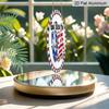 2D Flat, A Round Sign Featuring a Vintage Plaque with The Phrase 'God Bless The USA', Perfect for Patriotic Decor in Living Rooms, Bedrooms