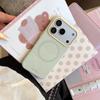 Niche minimalist magnetic case suitable for Apple 17 Pro Max, iPhone 16, Korean style ins soft case for 15, macaron color