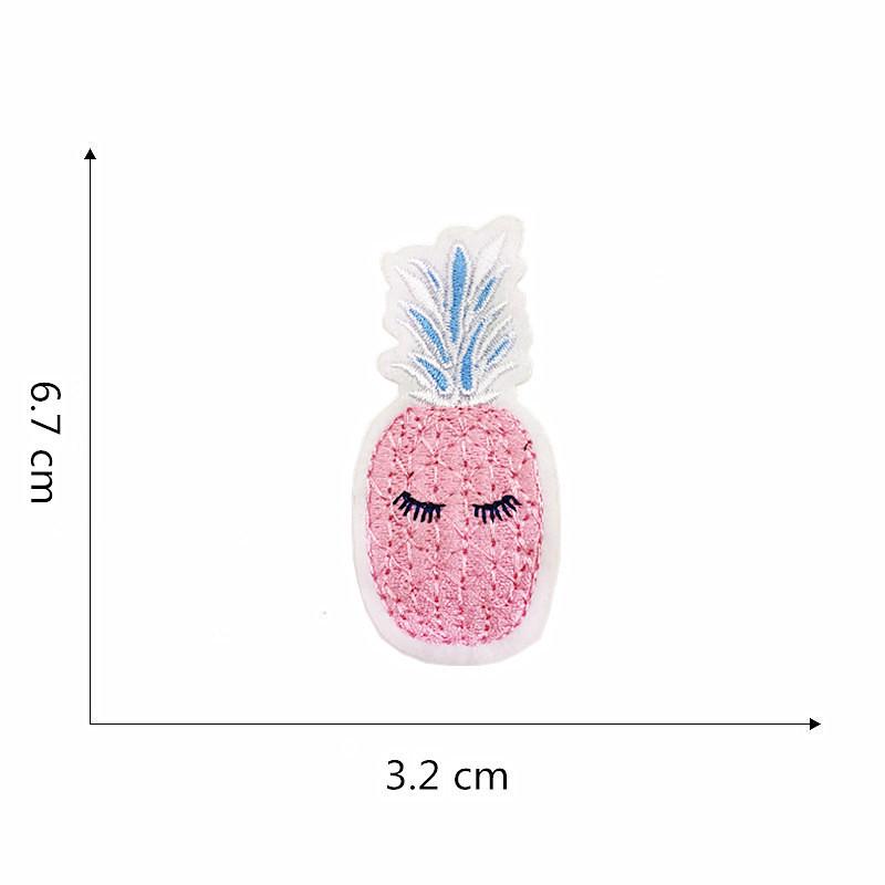 Вышитая нашивка на ткани: Дизайн перьев кактуса для ремонта одежды и брюк