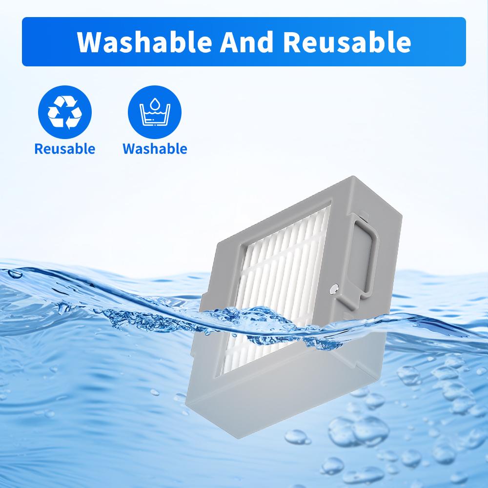 Washable Hepa Filter Part For iRobot Roomba Max 705 Vac Plus 504 Vac Robot Vacuum Cleaner with Brush Replacement Accessories