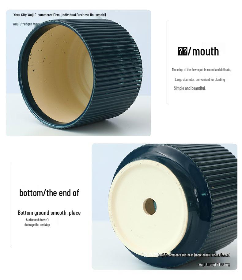 Керамический горшок для орхидей - Белая легкая роскошь, Минималистичный скандинавский дизайн для гостиной