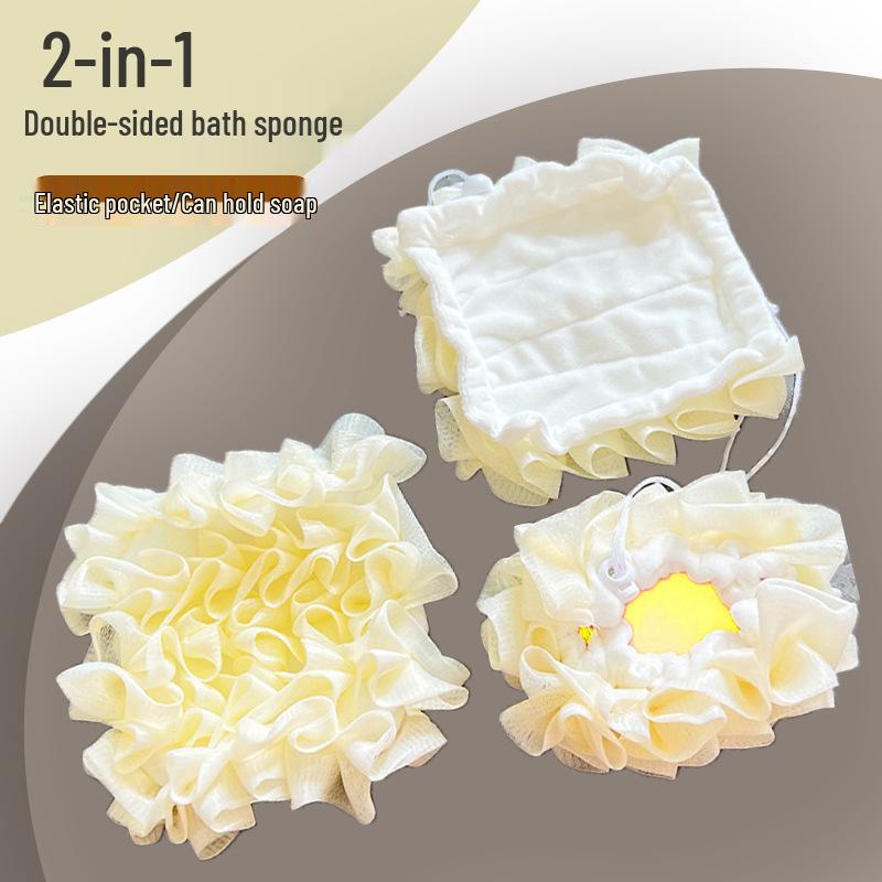 Exfoliating Scented Bath Ball: Rich Lather, Soap Holder, Two-in-One