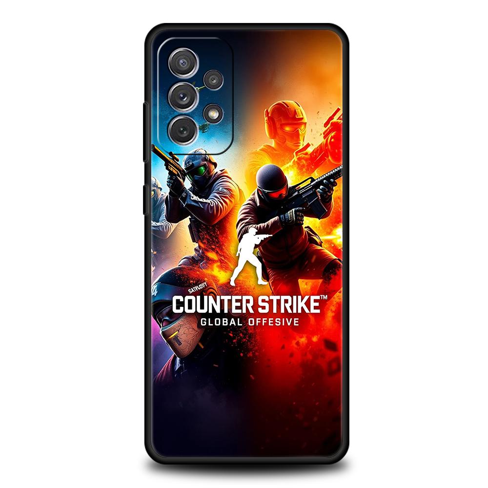 Чехол для телефона Counter Strike CS GO Горячая игра для Samsung Galaxy A55 A35 A15 A14 A25 A54 A51 A71 A72 A73 A32 A52 A52S A41 5G