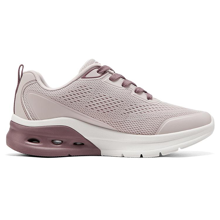 Skechers Bobs Sport Удобные Прочные Дышащие Низкие Кроссовки для Бега Женские кроссовки Телесно-Розовые 117660-BLSH