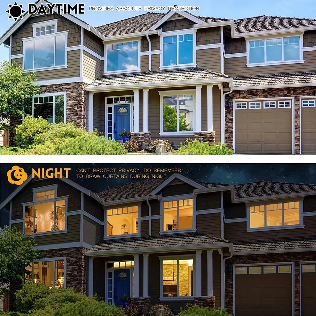 Зеркальная пленка для приватности, самоклеящаяся виниловая пленка для стеклянных окон, витражное стекло, тонировочная пленка для окон с защитой от взгляда