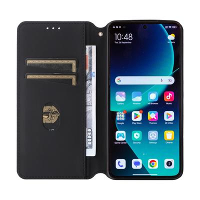 Для Xiaomi 14T Pro Чехол-кошелек Ромбовидный тисненый кожаный чехол для телефона