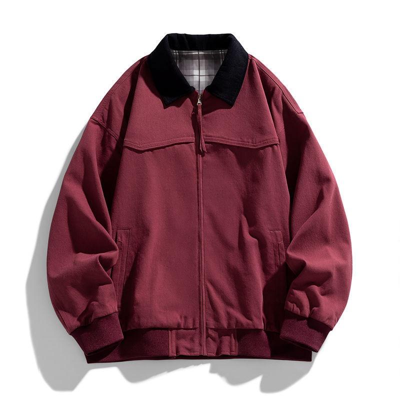 American Vintage Washed Lapel Loose Casual Jacket