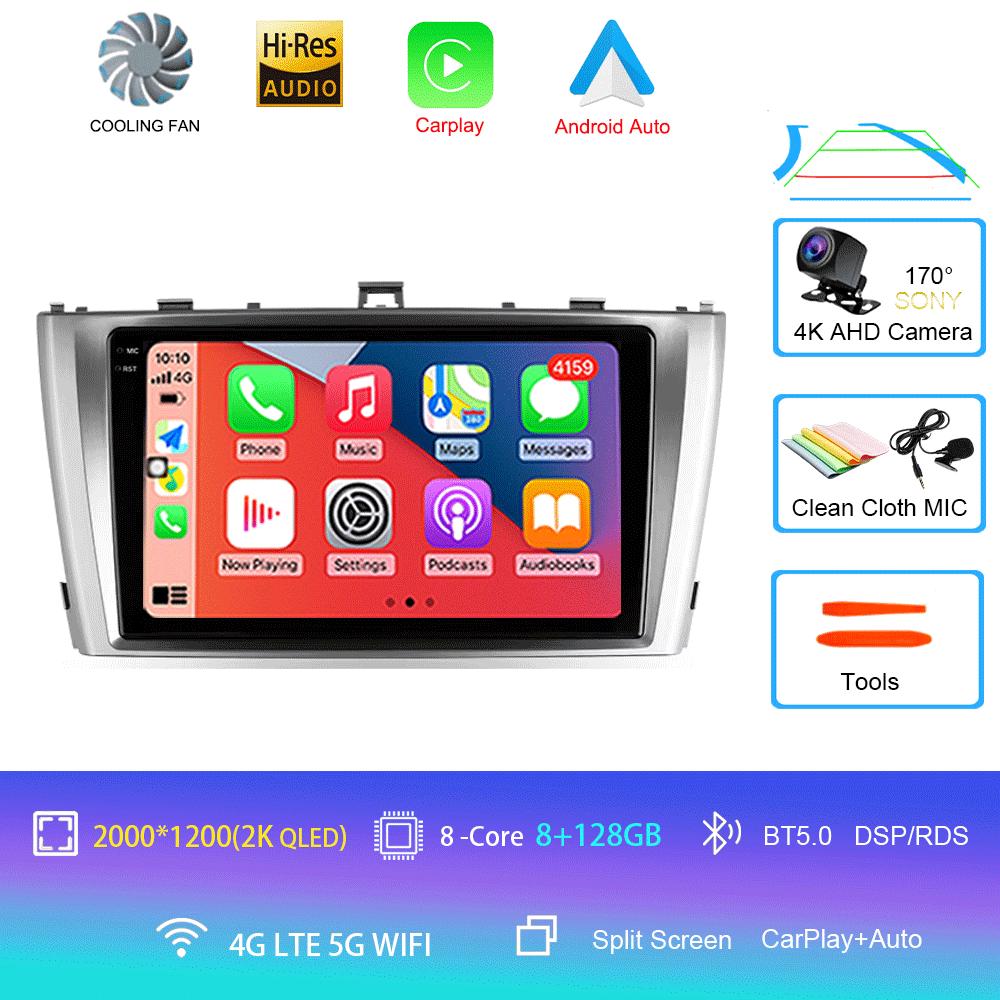 Автомобильное радио Android 14 для Toyota Avensis T27 2009 - 2015 Навигация GPS Мультимедийный проигрыватель Стерео Wi-Fi+4G Carplay авто видео 2din