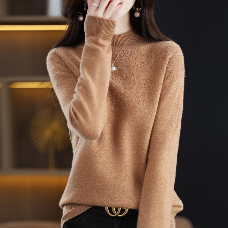 Женский свитер из 100% шерсти, СОВРЕМЕННАЯ НОВАЯ водолазка SAGA, зимний теплый вязаный пуловер, трикотаж, женские свитера, вязаные топы