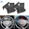 Чехол на руль, накладка, аксессуары для ручного шитья для Renault Logan 1 Sandero, символ Clio Twingo, Lada Largus, Nissan Almera