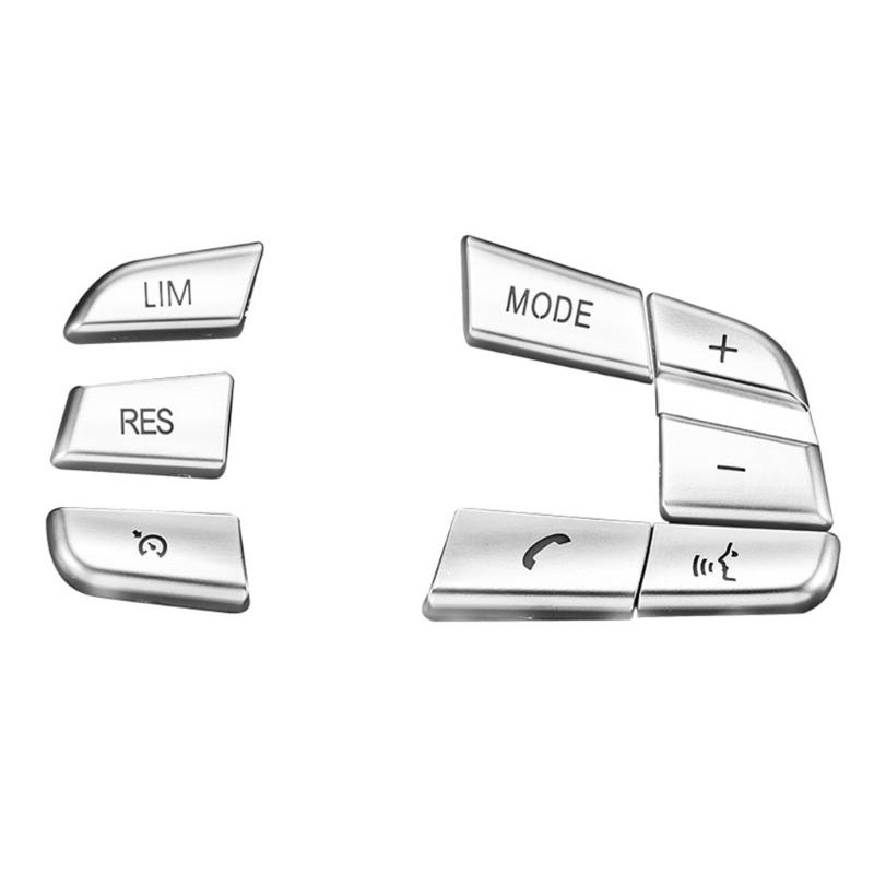 Чехлы на кнопки рулевого колеса, наклейки для отделки, наклейки для 5, 6, 7 F01 F02 F06 F07 F10 F12, автомобильные аксессуары, внутреннее украшение