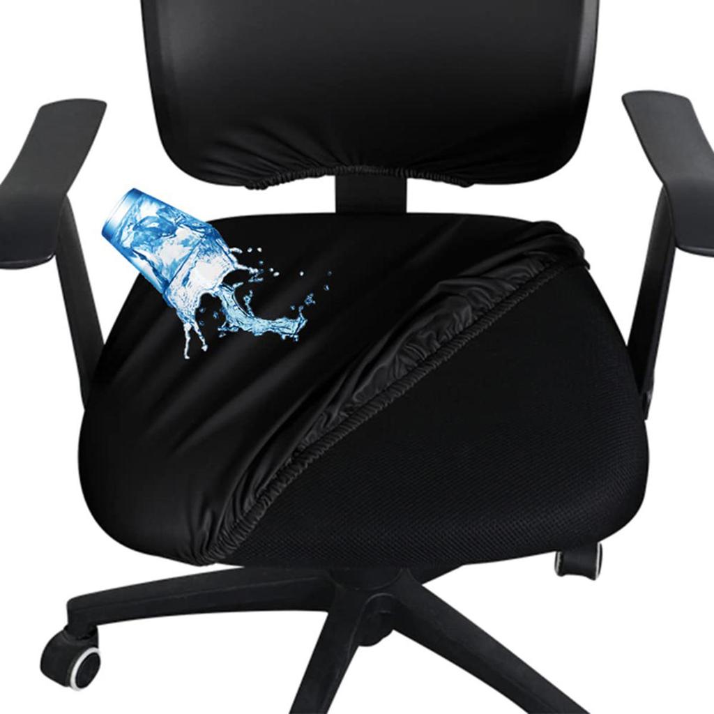 Chair Cover Office Computer Chair Split Seat Cover Washable Backrest Cover Seat Cushion Slipcover Removable Arm-chair Protector