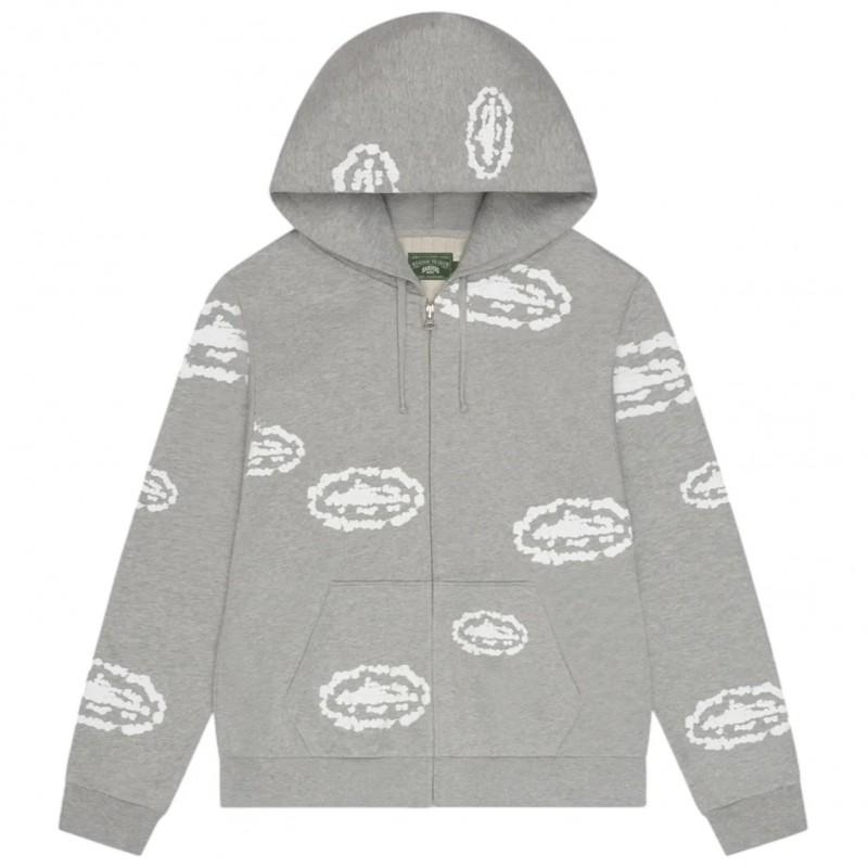 Mens Floral Print Zip-Up Hoodie Sweatshirt Joggers Set Streetwear Casual Outfit