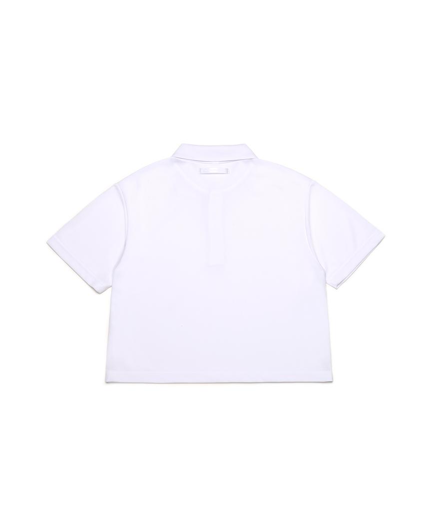 C WEAR BY THE GENIUS Мужская укороченная пике-поло Белый