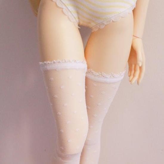 HAMRETHYPPZ 14 16 13 BJD Кукла на шаровых шарнирах Платье, Костюм для куклы, Наряд горничной для куклы, Нарядное платье для BJD-куклы, Черные чулки, Сексуальные чулки, Белый