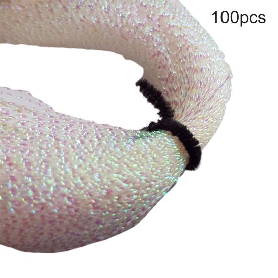 100 шт., материал для привязки мух, рыболовные снасти, приманка, крючок, линии, аксессуары из перьев