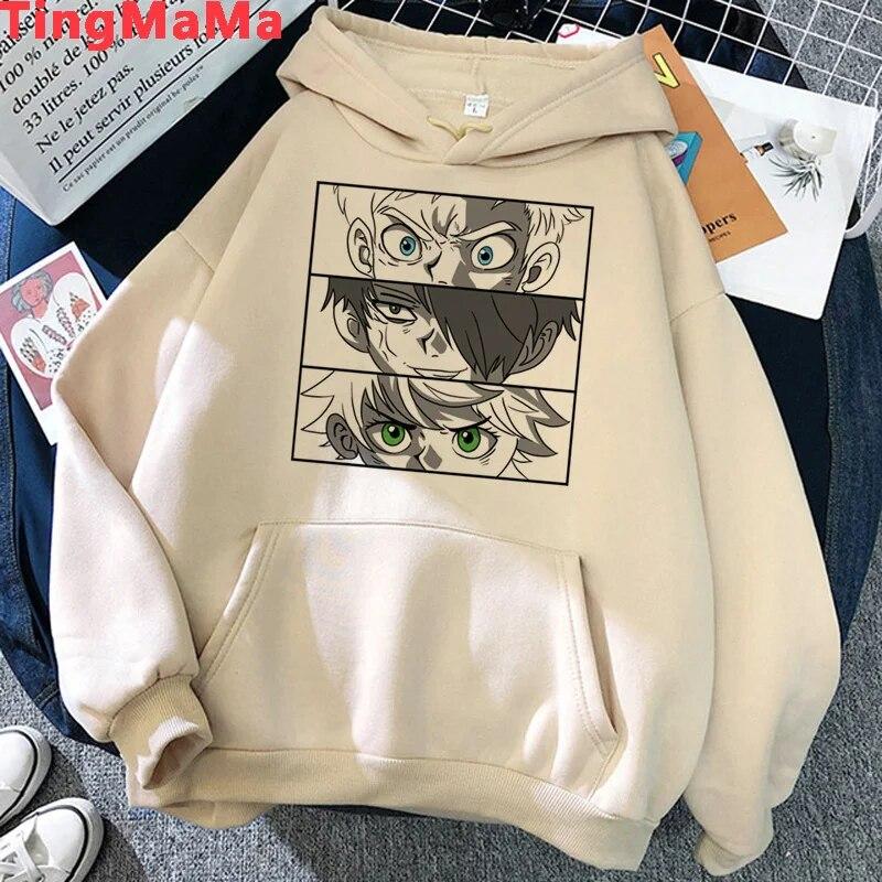 The Promise Neverland Hoodies Unisex Harajuku Y2k Aesthetic Anime Graphic Unisex Sweatshirts Anime Korea Unisex Hoodie