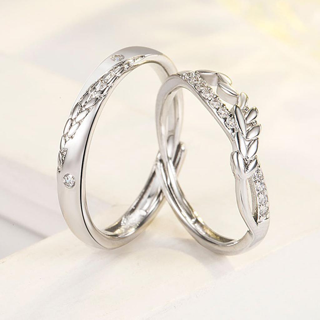 2 шт. Парные кольца, открытые регулируемые кольца для друг друга, кольца для влюбленных, свадебные украшения, кольцо для друзей, подарок, подходит для большинства женщин и мужчин