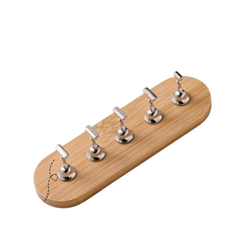 INS False Nail Tip Holder Wooden Nail Holder with Base Nail Display Stand Nail Art Practice