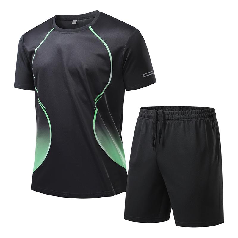 European-Style Basketball Short Sleeve Set: Casual Sporty Couple Outfit