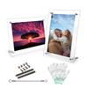 LIDCOM Acrylic Photo Acrylic Acrylic Picture Stand and Wall Mount Acrylic Photo Transparent Tabletop Display Photo Award Anniversary Acrylic Photo