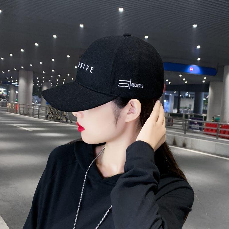 Бейсболка женская модная тенденция с вышитым оттенком корейская версия язычок универсальная шляпа Four Seasons уличная бейсболка с оттенком