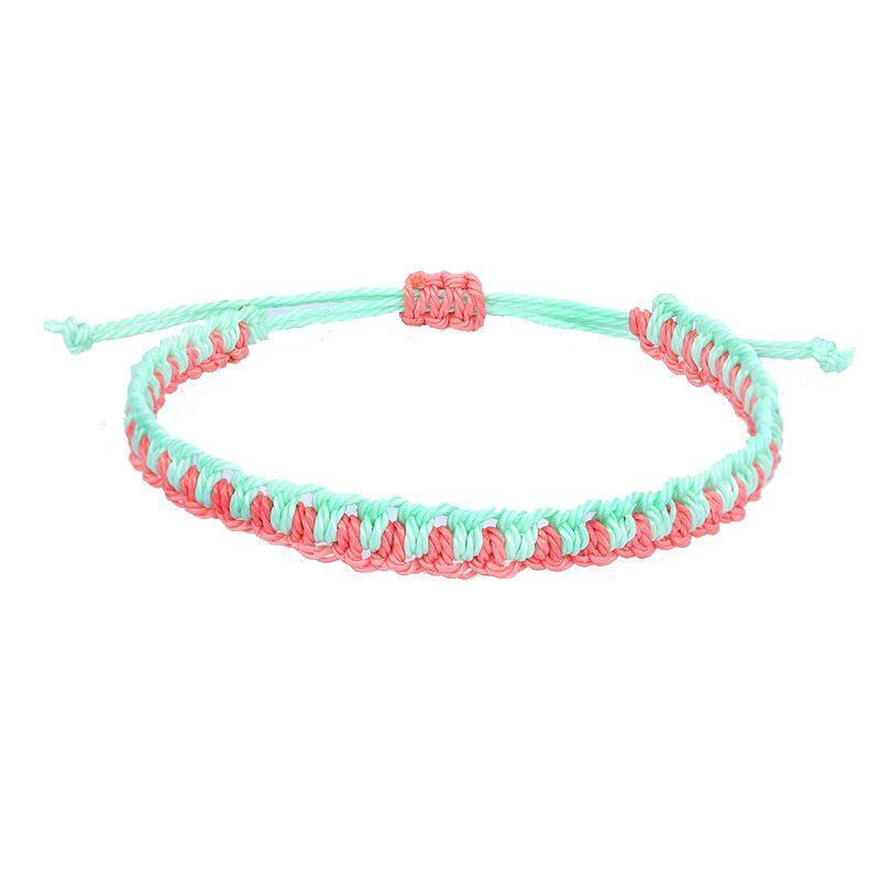 Colorful Woven Rope String Bracelet Boho Yoga Handmade Chic Friendship Bracelet for Men Women Child Lucky