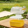 Transparent Travel Bird Cage Large Space Small Animal Carrier Universal Parrot Carry Box  Small Pet