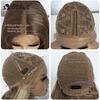 Noble Synthetic Lace Front Wig Long Wavy Wig 26 Inch Lace Part Body Wavy Lace Wig For Women Brown Ombre Blonde Cosplay Wig